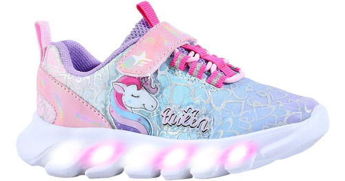 Zapatillas Footy Nena Luces Led Arcoiris Niña Wow Unicornio