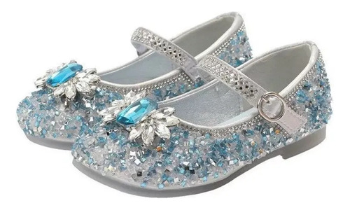 Zapatilla De Cristal Rendimiento Infantil Princesa Elsa Moda