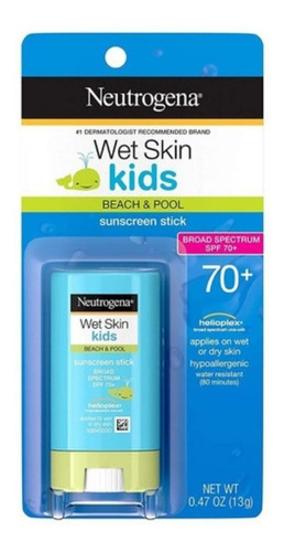 Imagem 1 de 5 de Protetor Solar Neutrogena Wet Skin Kids Stick Spf 70!