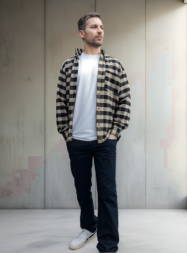 Camisa Leñadora Hombre Abrigada Cuadros