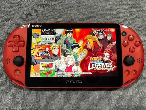 Ps Vita Slim Metallic Red Y 128gb Con Muchos Juegos Rojo (Usado)