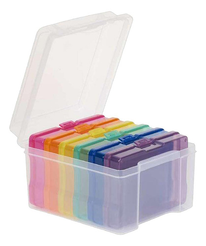 . Estuches De Fotos Y Organizador De Manualidades Multicolor