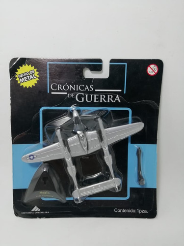 Avión De Colección Diecast Crónicas De Guerra P-38 Lightning