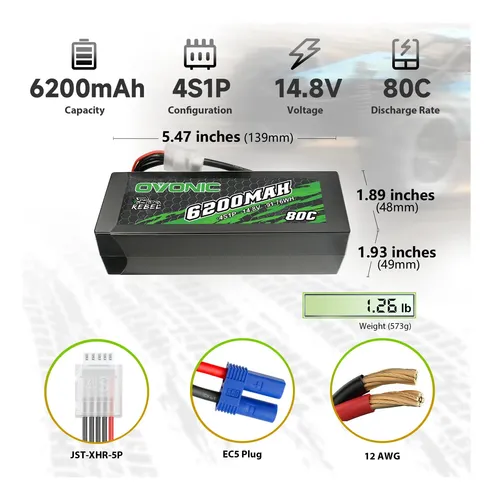 Batteria Lipo 3s Ovonic Lipo Battery 2S Lipo Battery 7.4V 5200mAh 100C Con Conector Lipo 2s Batteria Lipo 3s Ovonic Lipo Battery 2S Lipo Battery 7.4V 5200mAh 100C Con Conector Lipo 2s