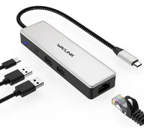 Comprar Hub Ethernet Usb-c 4 En 1 Wavlink, Hub Usb 3.2 Gen2