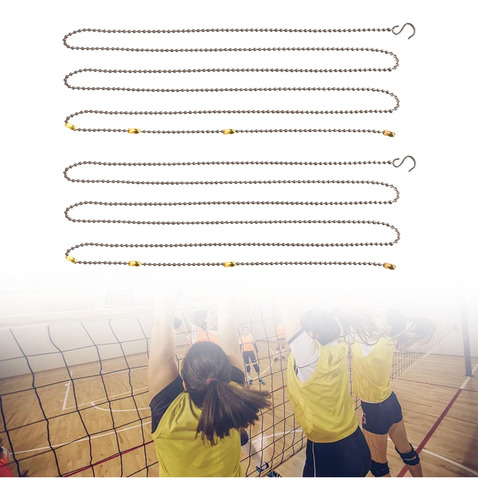 3 Cadena De Altura De Red De Voleibol De Metal Para