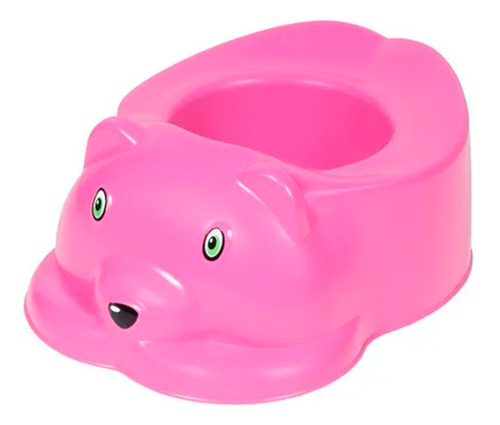 Penico Infantil Troninho Educativo Urso Rosa Menina - Styll