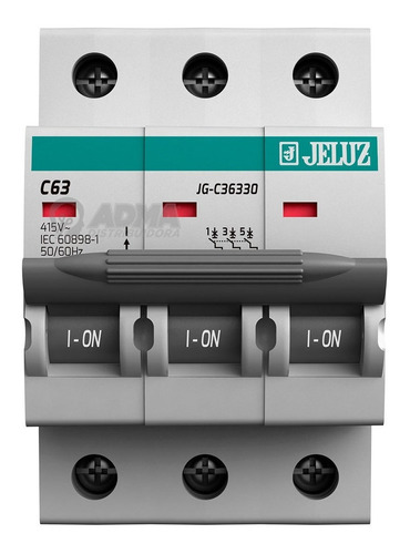 Llave Termica Tripolar 63 Amp Jeluz 3x63