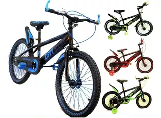 Bicicleta Infantil Rodado 20 Cross Bike Varón Niños Rueditas