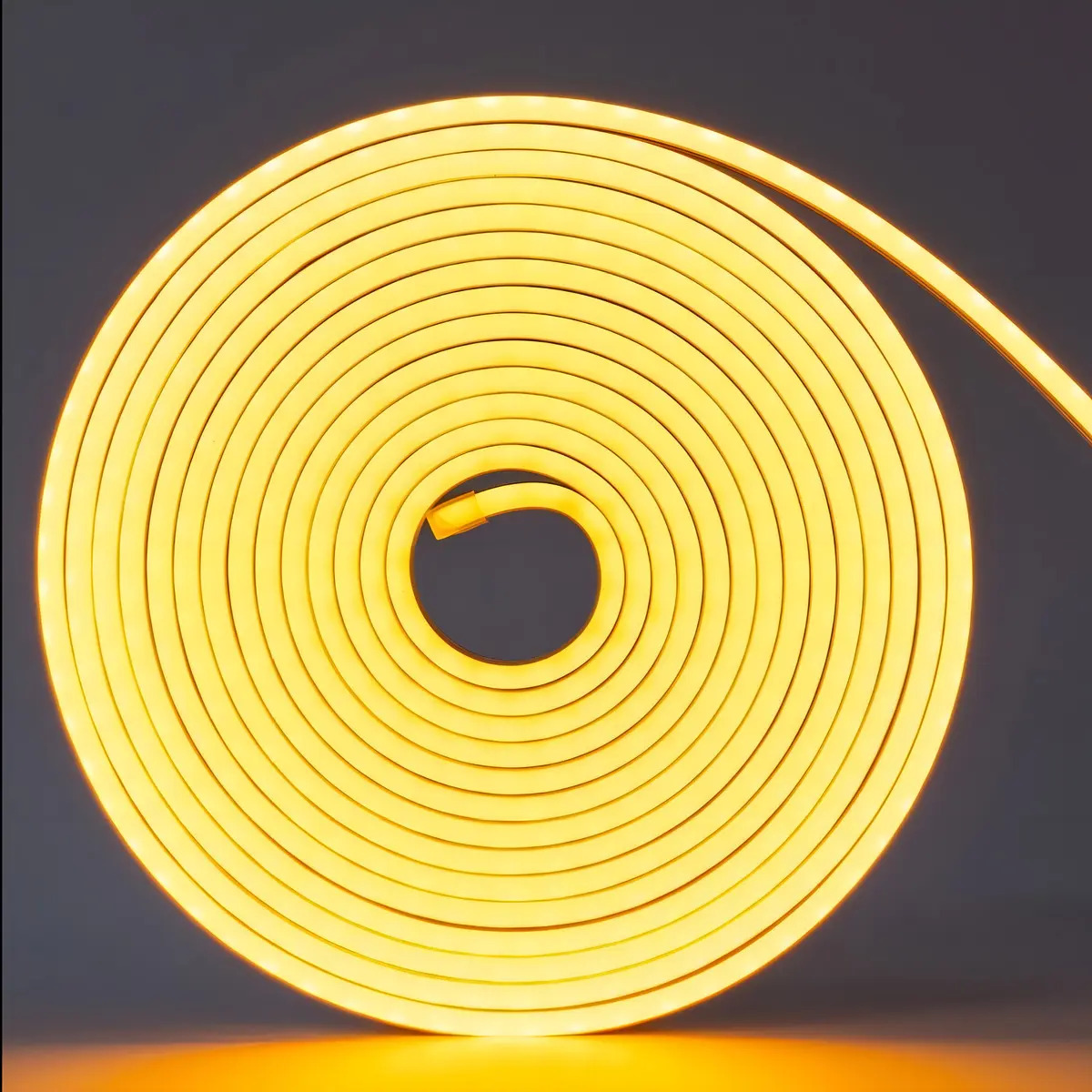 Mangueira Led Neon Flex Impermeável 5m + Fonte Luz Amarelo