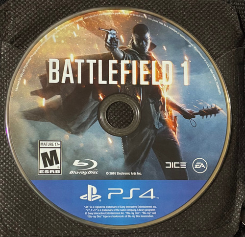 Battlefield 1 Ps4 Físico (solo Disco) (Usado)