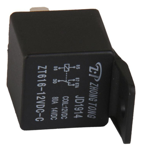 Relé Spdt Para Motor De Vehículo, Camión, 12 V, 12, 80 A, 5