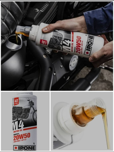 Aceite Mineral 4 Tiempos 20-50 Ipone Para Moto Motocicletas