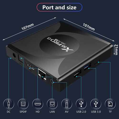 Android Tv Box 130, 4 Gb De Ram, 32 Gb De Rom, Android Box R