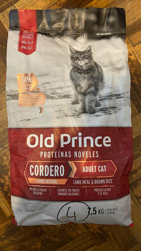 Old Prince Cordero Para Gatos 7.5 Kg