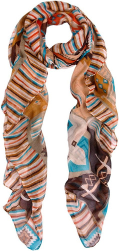 Pañuelo Estilo Tribal Azteca Multicolor, Rubor