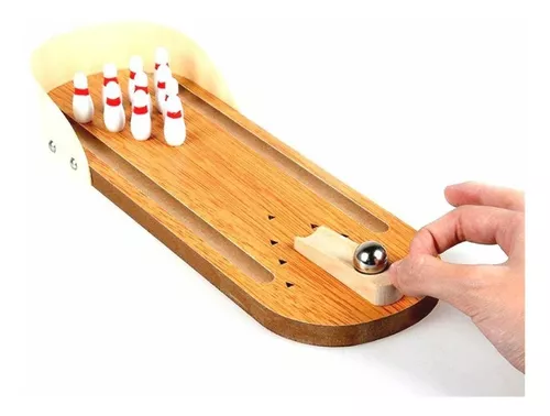 MAGIKON Mini Bowling Game,Mini Wooden Tabletop Bowling Game for Kids and Adults 