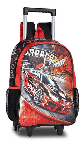 Mochila De Rodas Fast Machine Com Lancheira E Estojo Clio