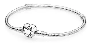 Pandora Pulsera Cierre De Corazón Cad. De Serpiente Oiginal