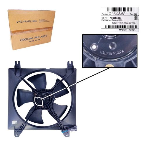 Imagen 7 de 10 de Electroventilador Principal Optra Limited Desing Original