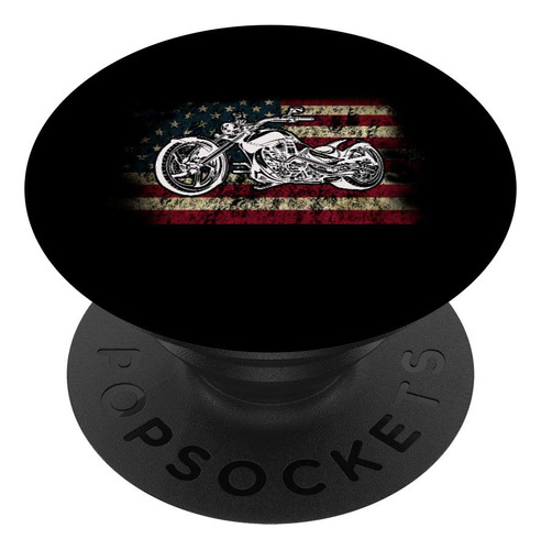 Motos Americanas Us Flag Biker Mens Design