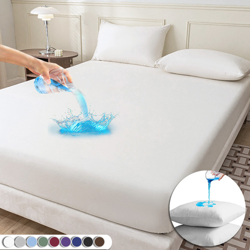 Cubre Colchón Impermeable Con Funda De Almohada -individual