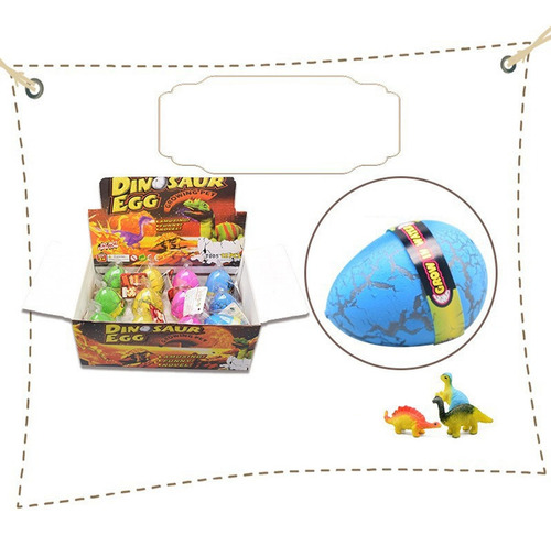 Remojar En Agua Para Expandir Los Juguetes De Huevos De Dino