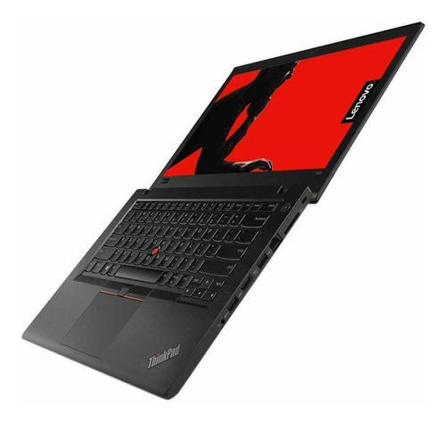 Imagen 2 de 4 de Notebook Lenovo ThinkPad T480 negra 14", Intel Core i7 8650U 16GB de RAM 512GB SSD, Intel UHD Graphics 620 1920x1080px Windows 10 Pro