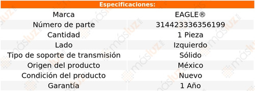 1- Soporte Transmisión Izq Toyota Camry V6 3.5l 07/11 Eagle