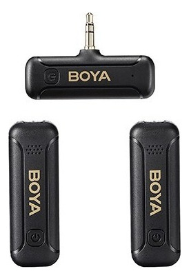 Boya By-wm3t2-m2 Micrófono Inalámbrico Doble P/ Cám. Y Grab. Color Negro