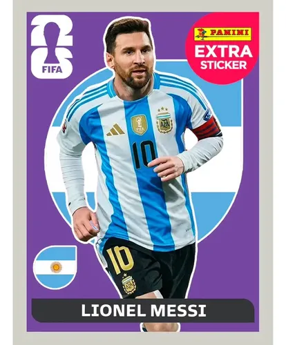 Kit 4 Figurinhas Raras Legend Extra Sticker Messi Copa 2026