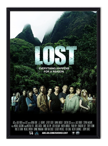 Cuadro Enmarcado - Póster Serie Lost 