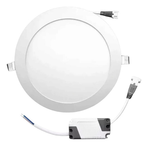 Lampara Panel Led 18w Empotrable Plafon 22cm Completa Spot
