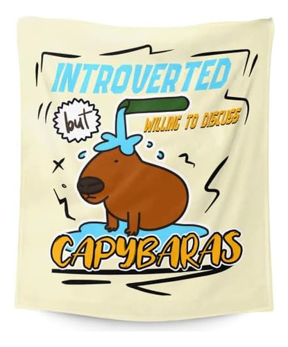 Manta Capybara Para Regalos, Manta Fling De 40 X 50 Pulgadas