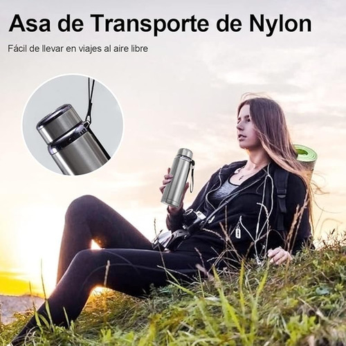 Termo Acero Inoxidable 1000ml Con Aislamiento Y Tapa