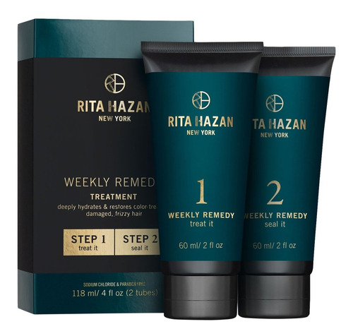 Rita Hazan  Kit De Crema Hidratante Y Reparador De Dos Paso