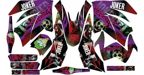Stickers Para Nitrox 250 Joker Morado