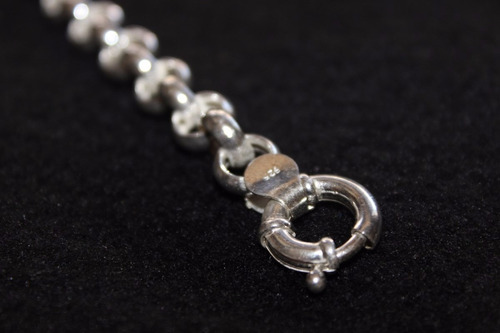 Pulsera De Plata 925 Rolo, Eslabon 6 Mm