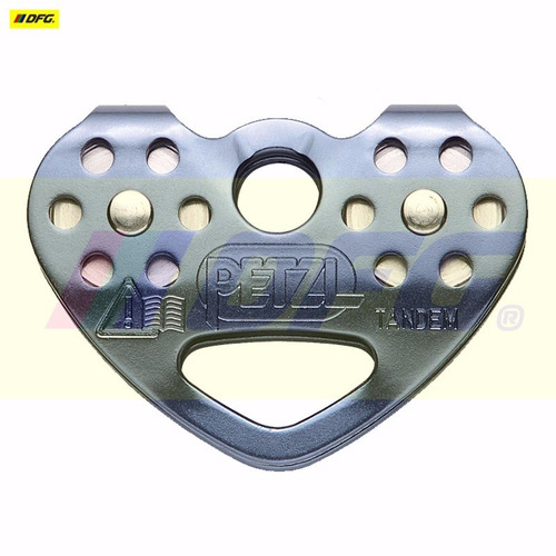 Imagen 3 de 4 de Polea Doble Petzl Tandem Speed Para Soga Y Cable Arnes Altur