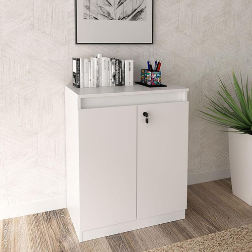 Armário Balcão Para Escritório Me4149 Branco - Tecnomobili