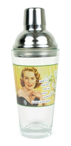 Anne Taintor Acero Inoxidable Coctel Martini Shaker Nice