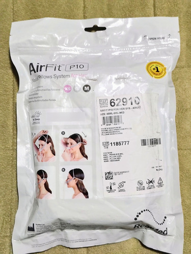 Mascarilla Nasal Resmed Airfit P10 Para Dama