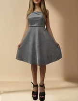 Comprar Vestido Corto Lurex Juvenil Fiesta Talle Grandes Moda Pasion