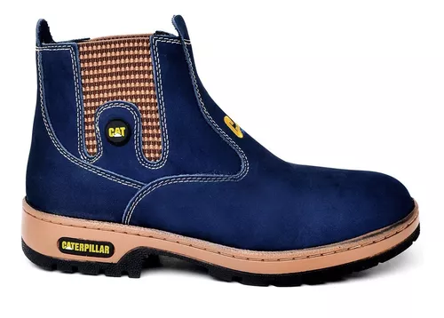 Bota Masculina CAT Caterpillar Sintética Azul Ardósia - MAGAZINE