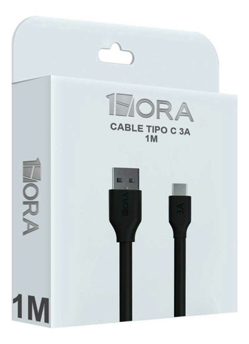 Cable Usb Tipo C 3a 1m, 1hora, Cab251, Carga Rápida Y Transf