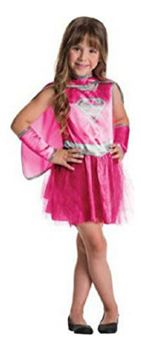 Niña - Niña - Rubies Girls Pink Supergirl Dress With Tutu Sk