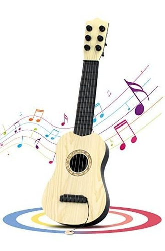 Guitarra De Juguete Para Niños De 6 Cuerdas