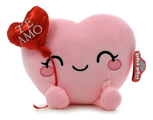 Peluche Corazon Con Patitas Y Globo 22 X 28cm - Phi Phi Toys