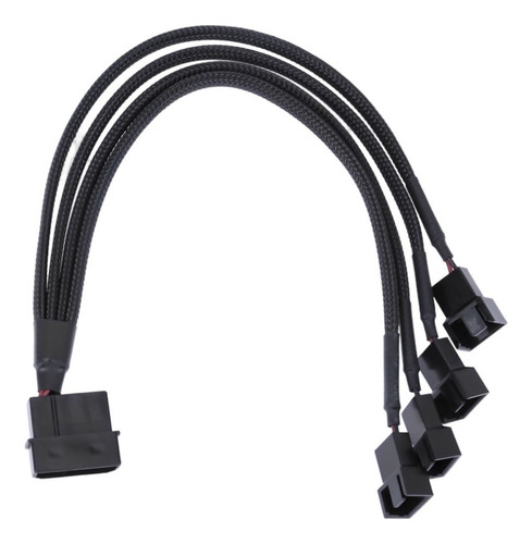 Cable Ventilador Molex A 4 Puertos 3pin 4pin Refrigeracion Color Negro