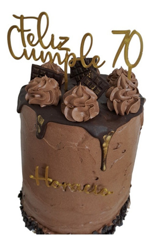 Torta Decorada Mousse De Chocolate Sin Tacc Sin Gluten